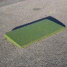 Bordure caoutchouc chanfreinée Hexdalle XE 50 x 25 cm, ép 1 à 2 cm, couleur verte, l'unité