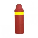 Borne anti-stationnement caoutchouc diam 18,5 cm, haut 60 cm, coul rouge brique, la borne