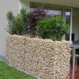 Jardinière en gabion