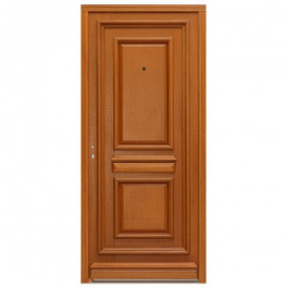 Porte Dentrée Bois Exotique Caro 215x90cm Poussant Droit