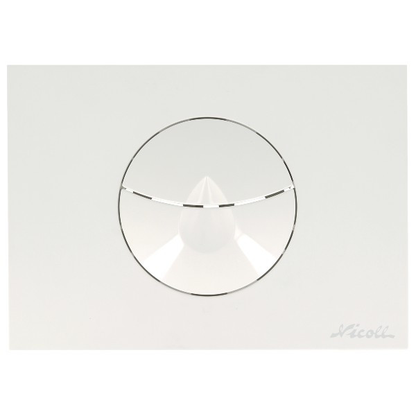 Plaque de Commande Happy Support Nicoll Goutte Blanc