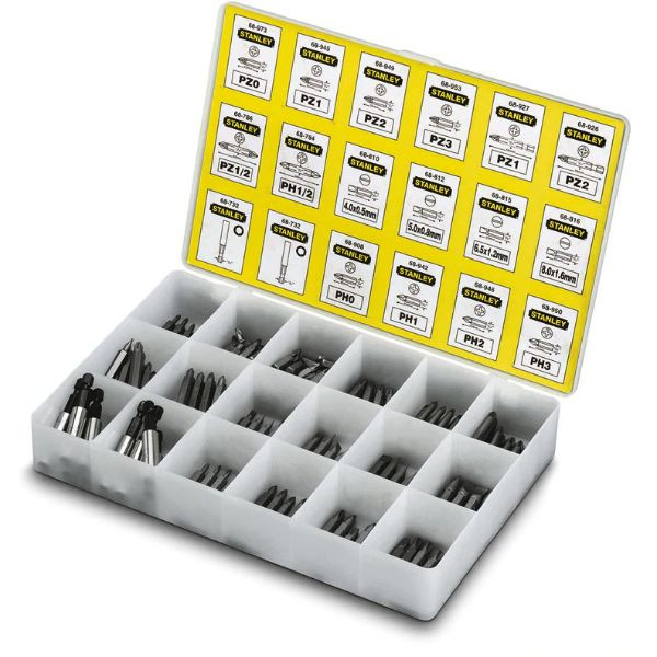 Coffret d'embouts de vissage Stanley Lot de 200 pièces 1-68-741