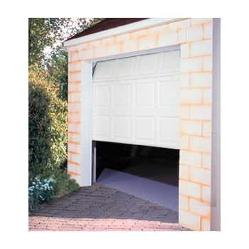 Porte de garage sectionnelle motorisée H 200 Larg 240 cm Blanc