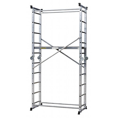 Echafaudage en aluminium MULTI+ 5en1 Centaure, hauteur de travail 3,9m