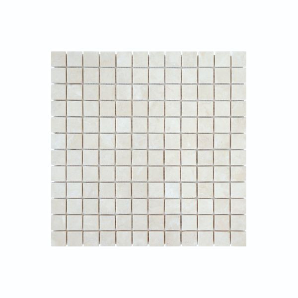 Mosaïque Beige Vieilli Marbre Droit 1110, Plaque 30,5 x 30,5 x 1 cm