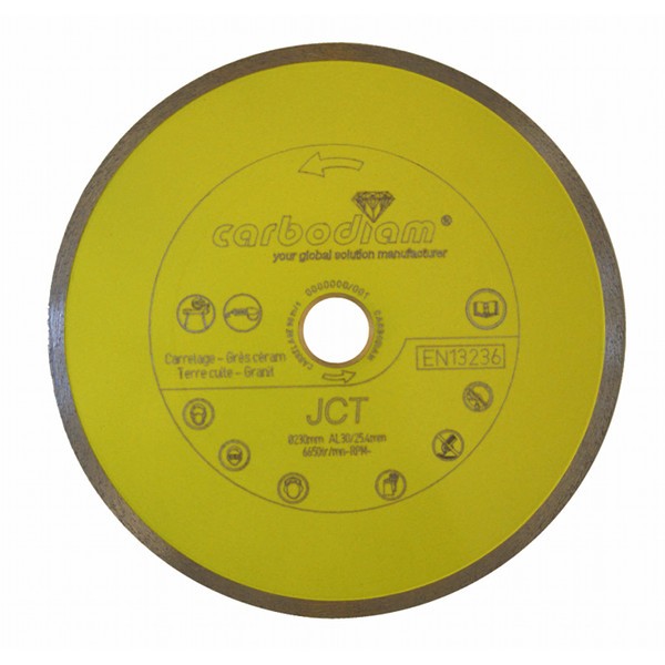 Disque diamant carrelage JCT Carbodiam, diam 300 mm