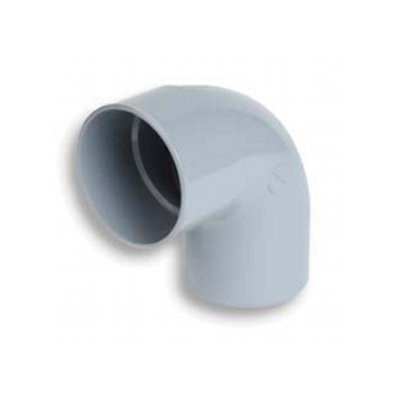 Coude PVC batiment 1/4 male/femelle DN 125, l'unité