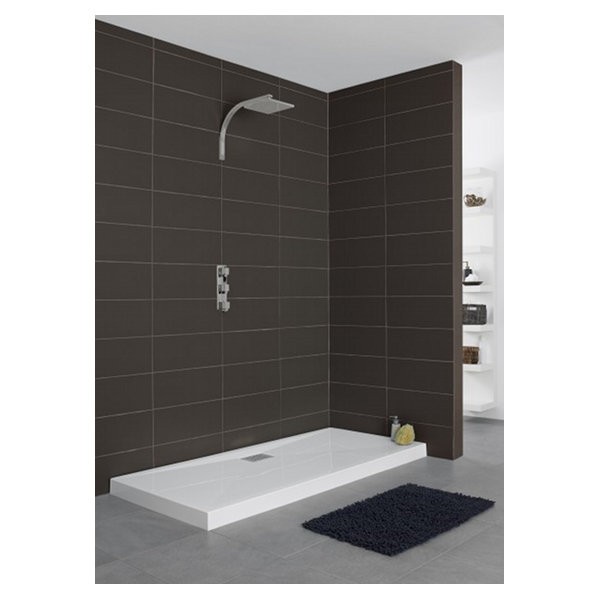 Receveur de douche Kinecompact, rectangle 90 x 70 cm, coloris blanc