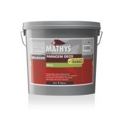 Peinture acrylique Paracem Deco Matt Mathys blanc, 4 litres