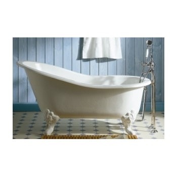 Baignoire sur pied Herbeau Marie Louise en fonte blanche, 170 x 76 cm