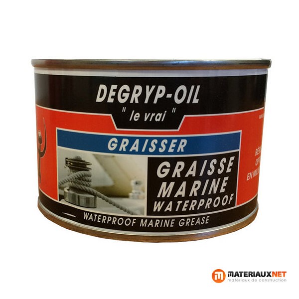 Graisse marine waterproof Degryp Oil 30-69G, boite de 300 g