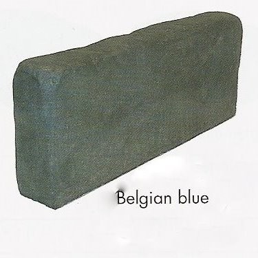 Bordure Courtstone haut. 20 cm ép. 8 cm long. 50 cm couleur Belgian Blue, l'unité