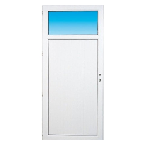 Porte de service pvc OCCULUS poussant droit, 205 x 90 cm