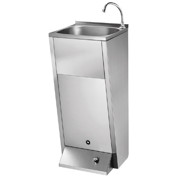 Lave-mains Sur Pied Genou Delabie Inox Poli Satiné Delabie 180300