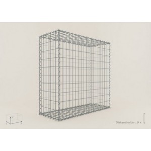 Gabion Cubique 100x100x40 - fil 5 mm - maille 5x20 cm