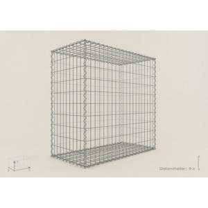 Gabion Cubique 100x100x50 - fil 4 mm - maille 5x10 cm