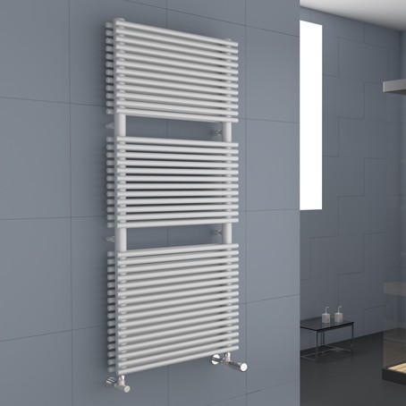 Radiateur sèche serviette eau chaude mixte CORDIVARI Lucy Plus 1018W