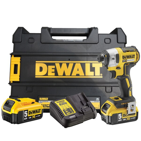 Visseuse à chocs Dewalt XR 18V, 2 Batteries, Coffret 5Ah DCF887P2-QW