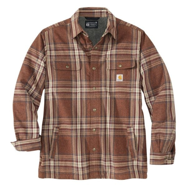 Surchemise-Carhartt-Flannel-Sherpa-Shirt-Jac-105430-Burnt-Sienna-1