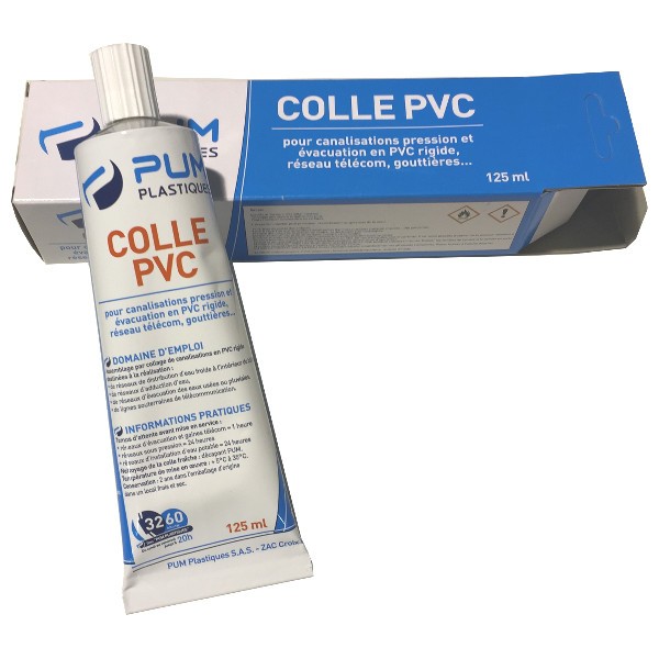 Colle pour PVC batiment en tube de 125 ml 