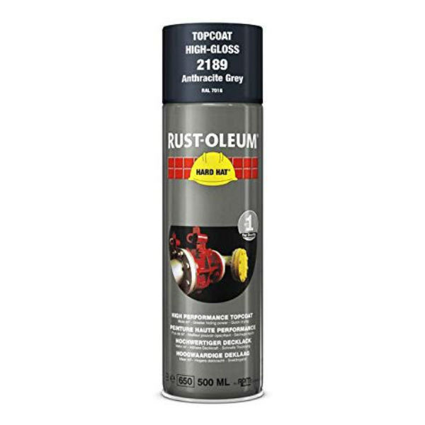 Peinture de Retouche Top Coat Rust-Oleum Gris Anthracite Aérosol 500ml