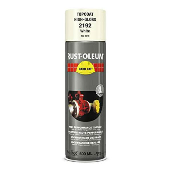 Peinture de Retouche Top Coat Rust-Oleum Blanc Aérosol 500 ml