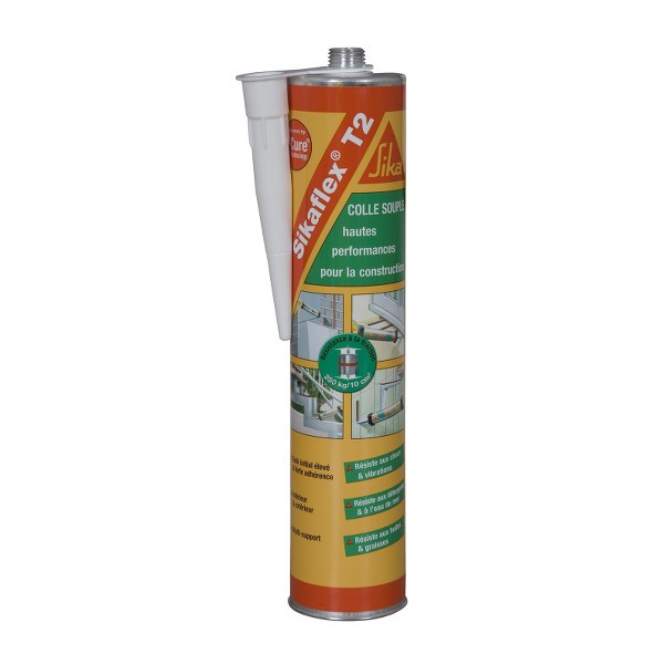 Mastic colle haute performance SIKAFLEX T2, cartouche de 300 ml