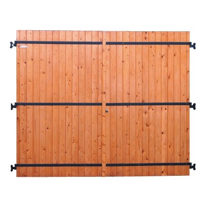 Porte de garage battante 2 vantaux en sapin 200x240cm