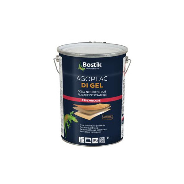 Colle Contact Gel Bostik Agoplac DI Durcisseur pour Stratifiés 5 l 