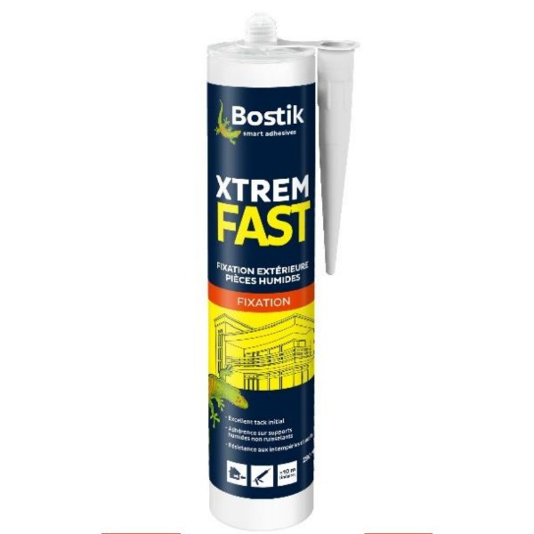 Mastic Fixation Bostik Xtrem Fast Extérieur / Pièces humides 290 ml