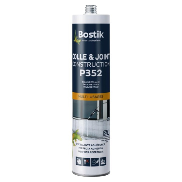 Mastic Colle & Joint Blanc Bostik P352 Multi-usages 300 ml
