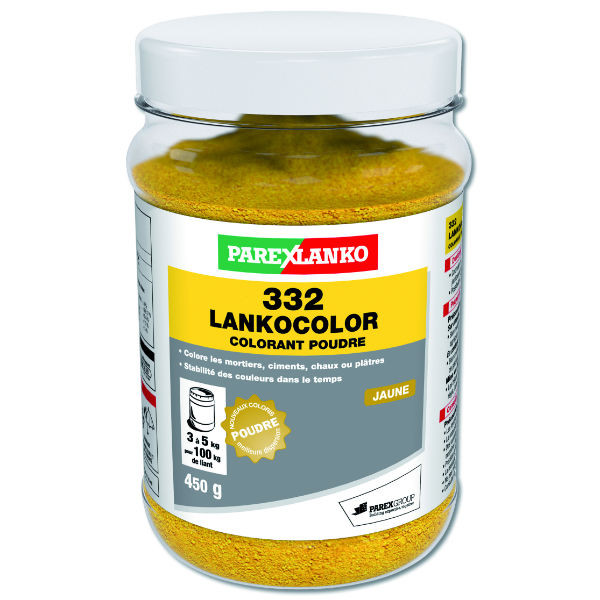 Colorant Jaune 332 Lankocolor Mortiers Ciments ParexLanko, 450 g