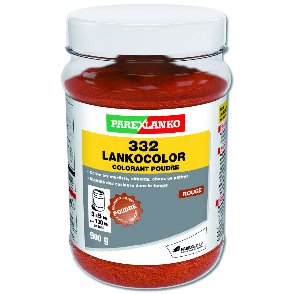 Colorant Rouge 332 Lankocolor Mortiers Ciments ParexLanko, 900 g
