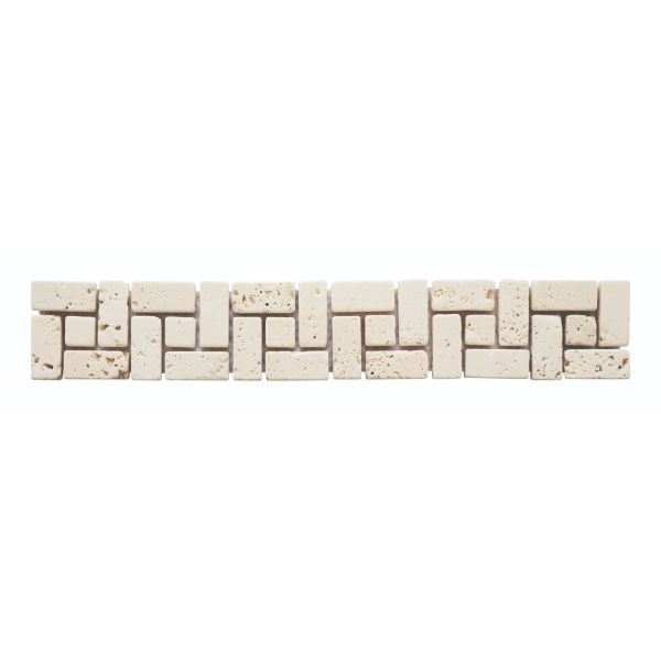 Frise Carrelage Ivoire Travertin Naturel 3559, 5 x 30 x 1 cm