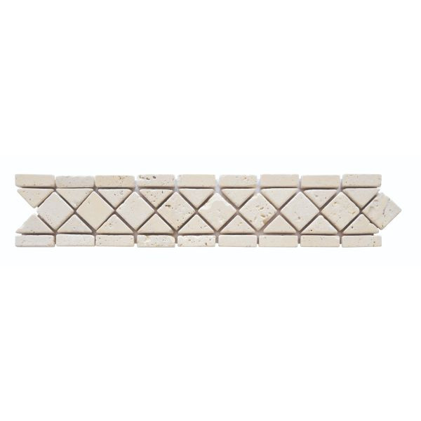 Listel Travertin Ivoire 3561 6 X 30 Cm Materiauxnet Com