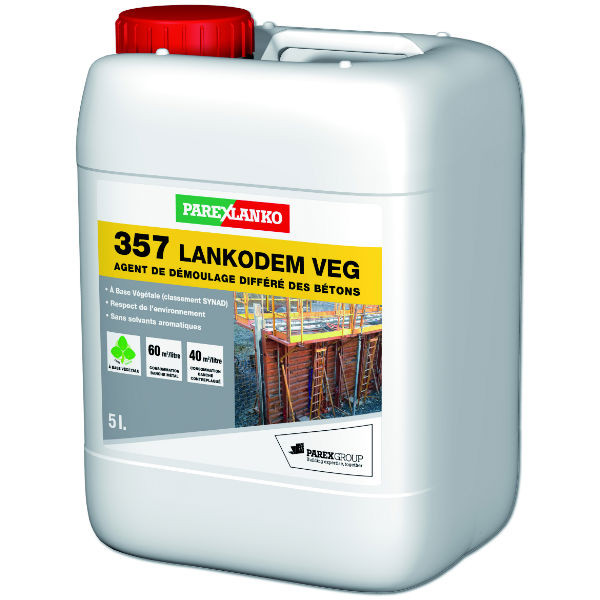 Agent de Démoulage Béton ParexLanko 357 Lankodem Veg, 5 litres