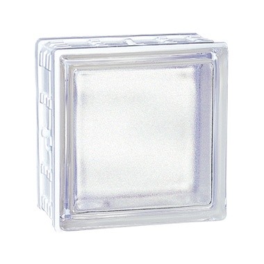 Brique de verre incolore Cubiver 19.8x 9.8x8 cm aspect satiné, par 5 U