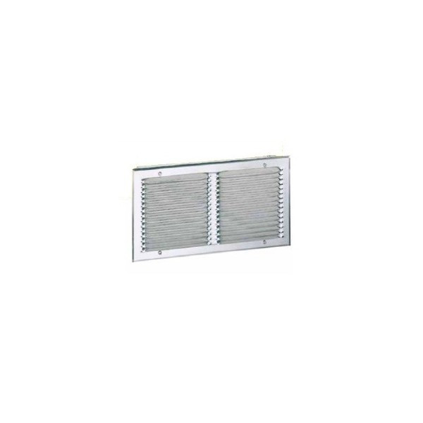 Grille d'aération aluminium mat à visser 10x10cm