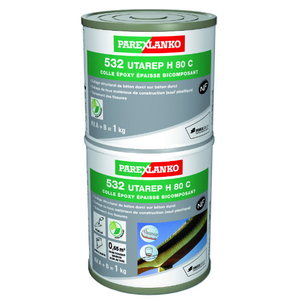 Colle Epoxy 532 Utarep h 80 c ParexLanko, kit 5 kg 