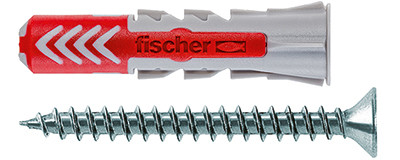 fischer - Cheville tous matériaux DuoPower 5 x 25 mm avec vis / Boite à  fenêtre de 50 : : Bricolage