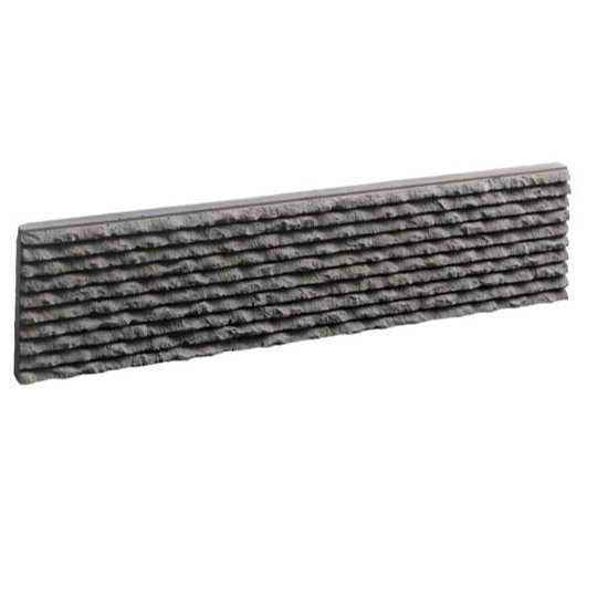 Plaquette de parement ciselé 42x10 ep 2 cm Anthracite paquet de 0,5 M2 