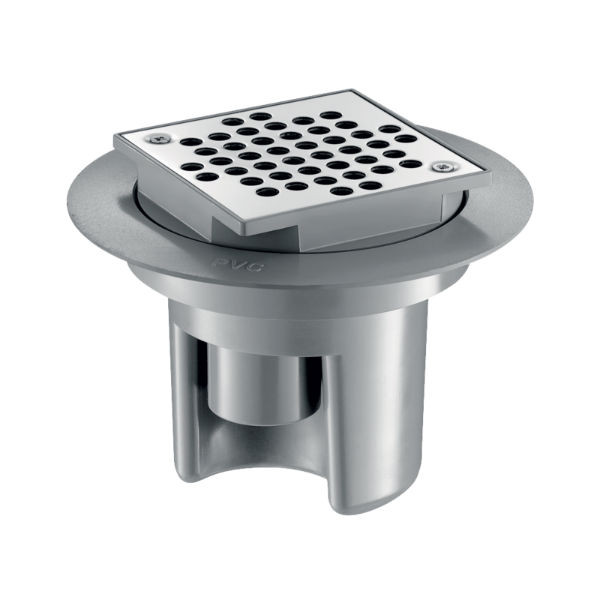 Siphon de Sol Delabie 100 x 100 mm Grille Inox