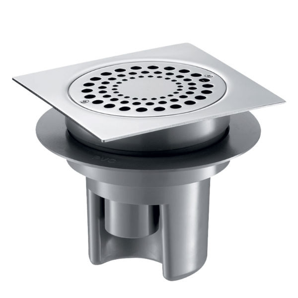 Siphon de Sol Delabie 150 x 150 mm Grille Inox