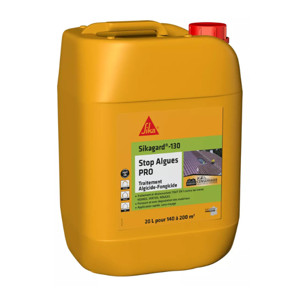 Anti-mousses Sikagard®-130 Stop Algues PRO, Bidon de 20L