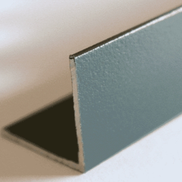 Baguette d'angle Alu pour Carrelage 15 x 15mm x 2,50m, Gris Sablé