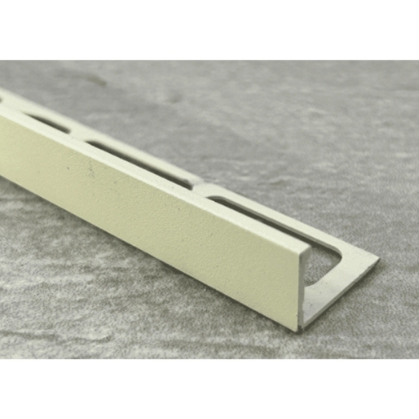 Baguette d'angle Alu pour Carrelage H 10mm x 2,5 m, Beige Sablé