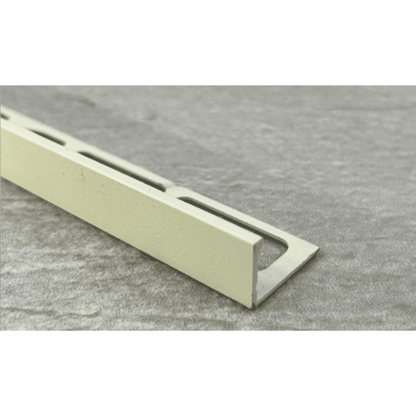 Baguette d'angle Alu pour Carrelage H 15mm x 2,5 m, Beige Sablé