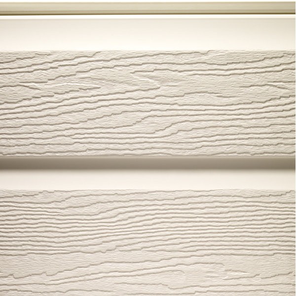 Bardage PVC MEP Barcel Aspect Bois Crème hauteur 30cm, longueur 5m