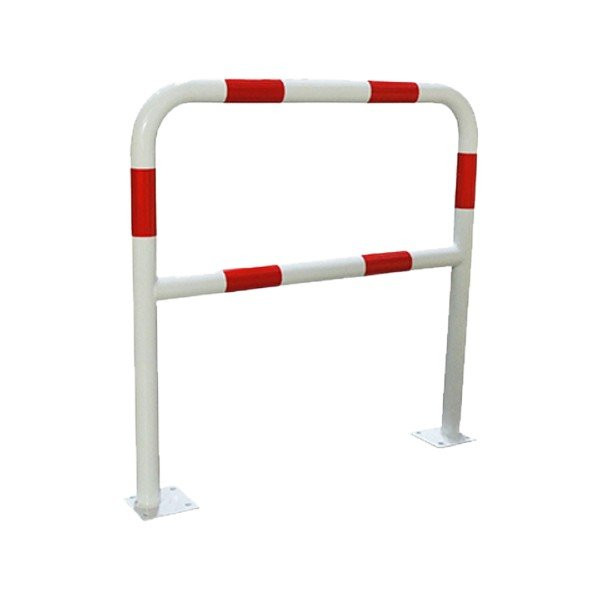 Barrière Acier à Fixer ø40mm Rouge/Blanc Viso BAR400RB, 100x100cm