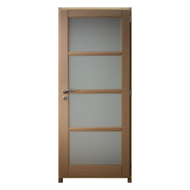 Bloc porte Hêtre massif 4Crx 204x73cm poussant Gauche huisserie 92cm